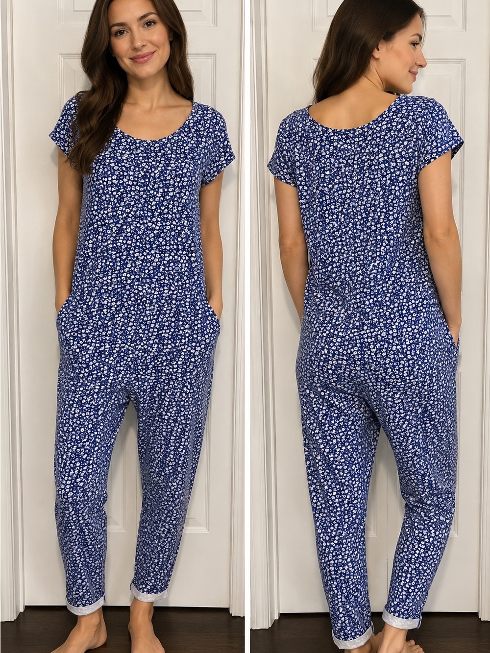 Smash + Tess Mae Romper Bluebell Floral Size Small Soft Lounge One Piece